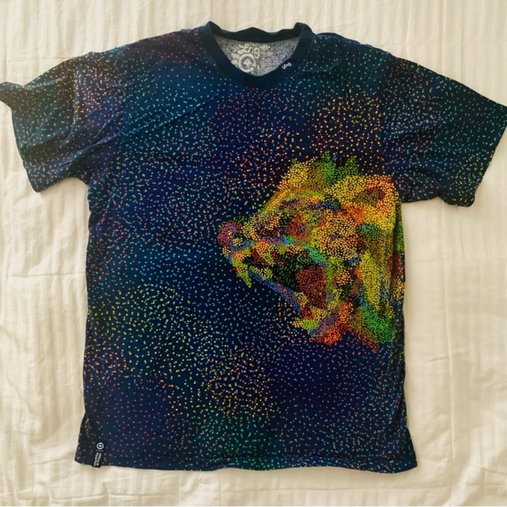 LRG Lion Multi-colored Patterned Tee